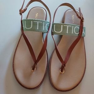 Sandals, Nautical, thin strap with buckle